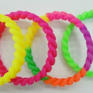personalized silicone twist bracelet [SY146]