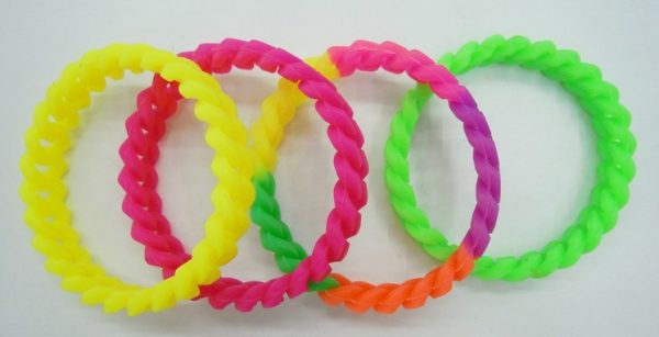 personalized silicone twist bracelet [SY146]