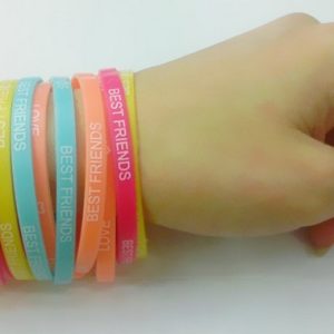 customized silicone thin printing bracelet [SY152]