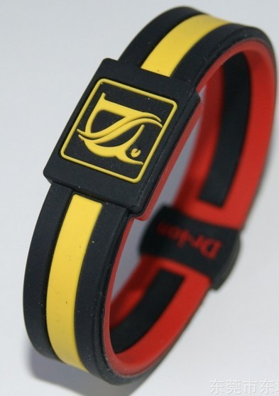 silicone emossed connceted bracelet [SY154]