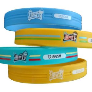 silicone debossed printing bracelet [SY156]