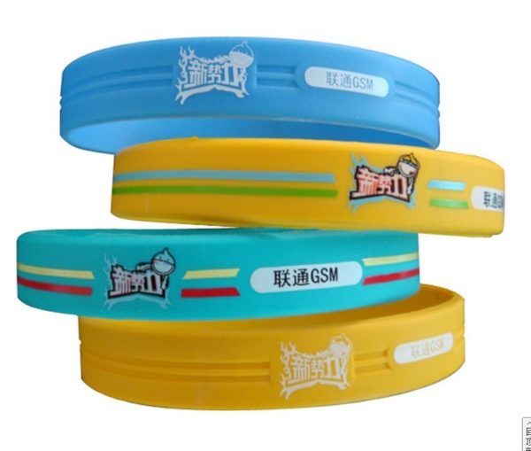 silicone debossed printing bracelet [SY156]