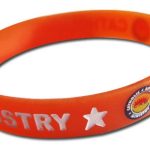silicone debossed ink filling bracelet [SY157]