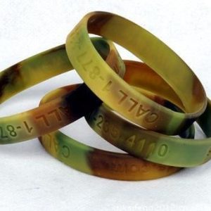 personalized camo color silicone bracelet [SY159]
