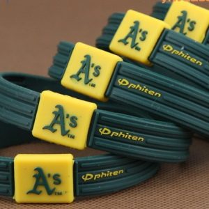 customized embossed Phiten silicone bracelet [SY166]
