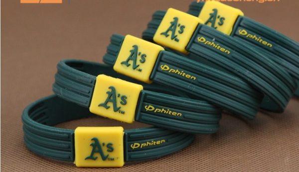 customized embossed Phiten silicone bracelet [SY166]