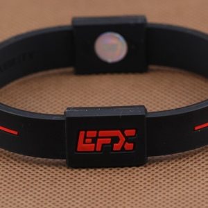 embossed hologram silicone wristband [SY168]