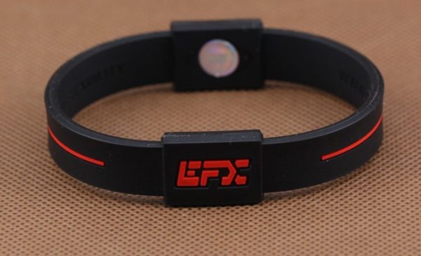 embossed hologram silicone wristband [SY168]