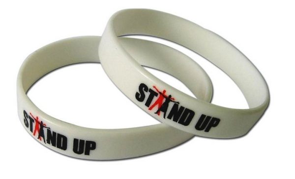 OEM printing 12mm silicone wristband [SY170]