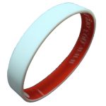 double color engrave silicone wristband [SY172]