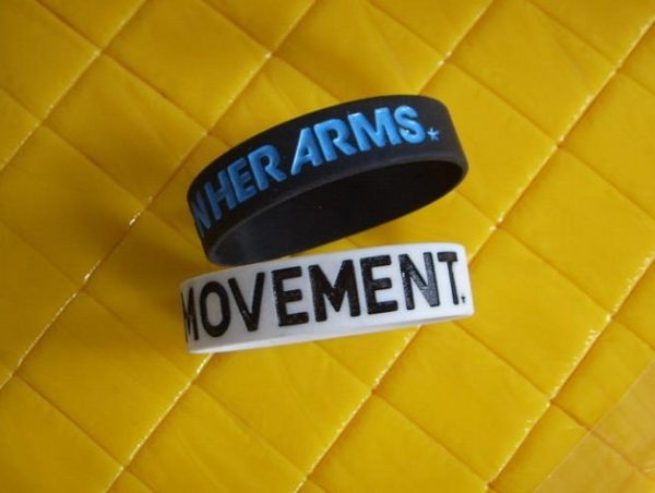 customized ink filling silicone bracelet [SY185]