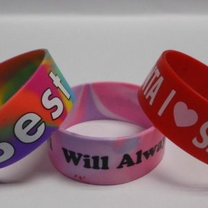 customized colorful printing silicone bangle [SY191]