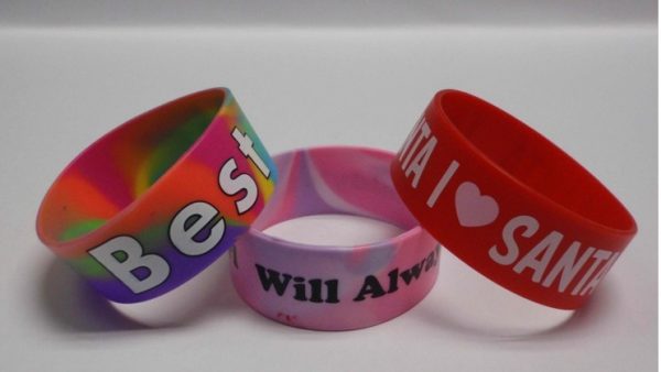 customized colorful printing silicone bangle [SY191]