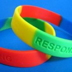 high quality debossed silicone bracelet [SY194]