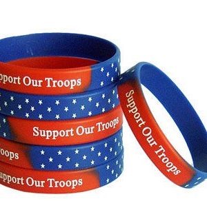round printing stars silicone bracelet [SY197]
