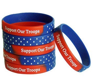 round printing stars silicone bracelet [SY197]