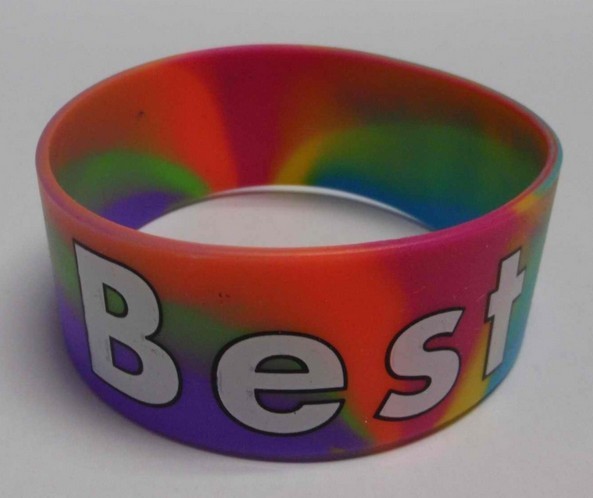 new arrival print colorful silicone wristband [SY207]
