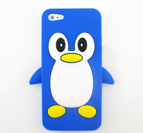 cartoon penguin silicone case[SY0014]