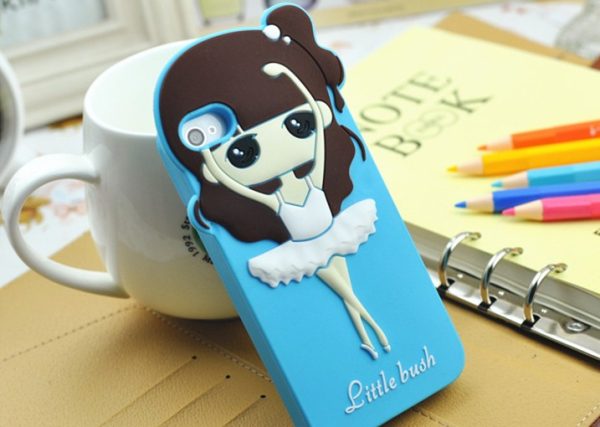 ballet girl silicone case[SY0021]