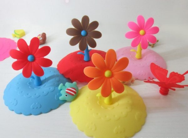 cute silicone cup cap SY276