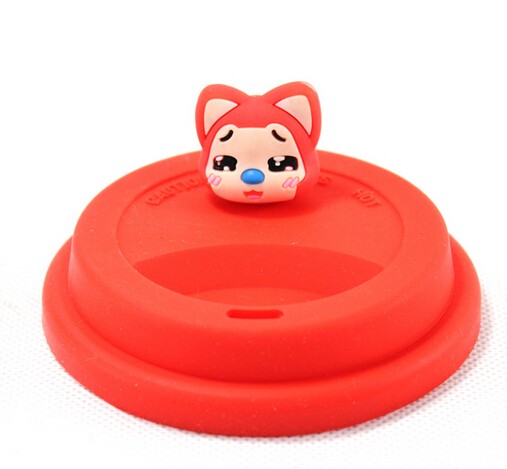 embossed silicone cup cap SY282