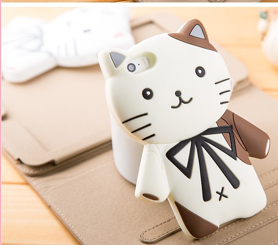 cartoon cat silicone case[SY0041]