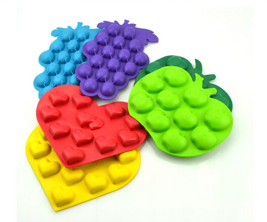 square shaped silicone ice cube tray SY398