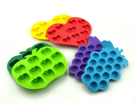 heart shaped silicone ice cube tray SY400