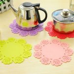 simple design silicone cup mats SY335
