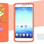 cute girl silicone case for samsung[SY00102]