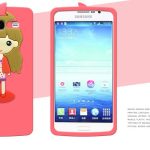 butterfly girl silicone  case for samsung[SY00103]