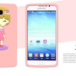 ponytail girl silicone case for samsung[SY00104]