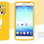 Long hair girl silicone case for samsung[SY00106]