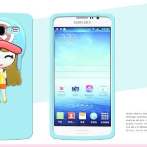 air force girl silicone case for samsung[SY00108]