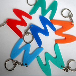 cute letter Silicone Keychain[SY450]