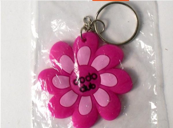 cute flower Silicone Keychain[SY453]