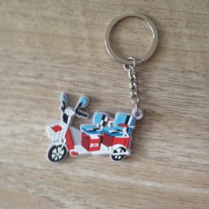 cute motorcycle Silicone Keychain[SY457]