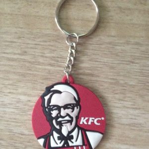 cartoon kfc Silicone Keychain[SY461]