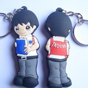 cartoon spadger Silicone Keychain[SY468]