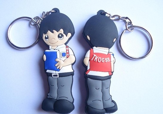 cartoon spadger Silicone Keychain[SY468]