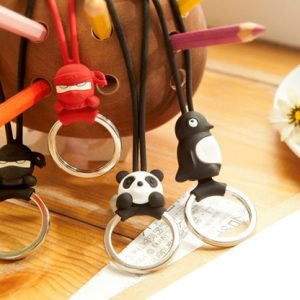 cartoon Masked men Silicone Keychain[SY470]