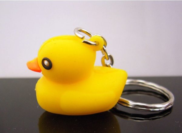 cartoon duckling Silicone Keychain[SY471]