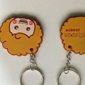 cartoon personality girl Silicone Keychain[SY477]