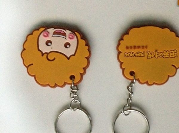 cartoon personality girl Silicone Keychain[SY477]