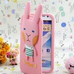 funny rabbit silicone case for samsung[SY00115]