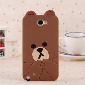 funny bear silicone case for samsung[SY00116]