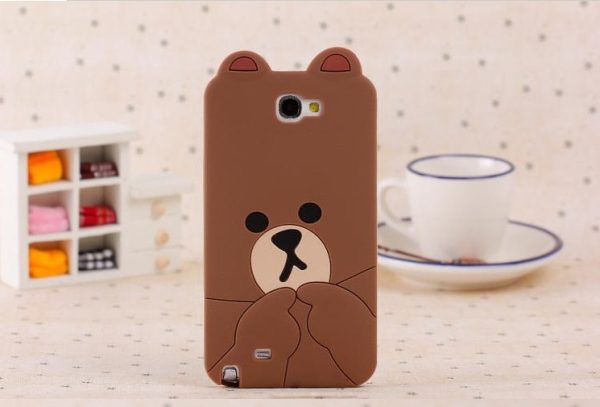 funny bear silicone case for samsung[SY00116]