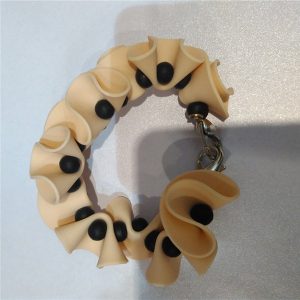 custom silicone bead bracelet wristband