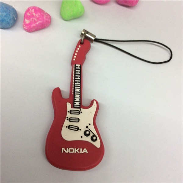 cellphone line with tag silicone decoration