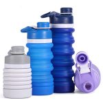 Collapsible Silicone Water Bottle Fold
